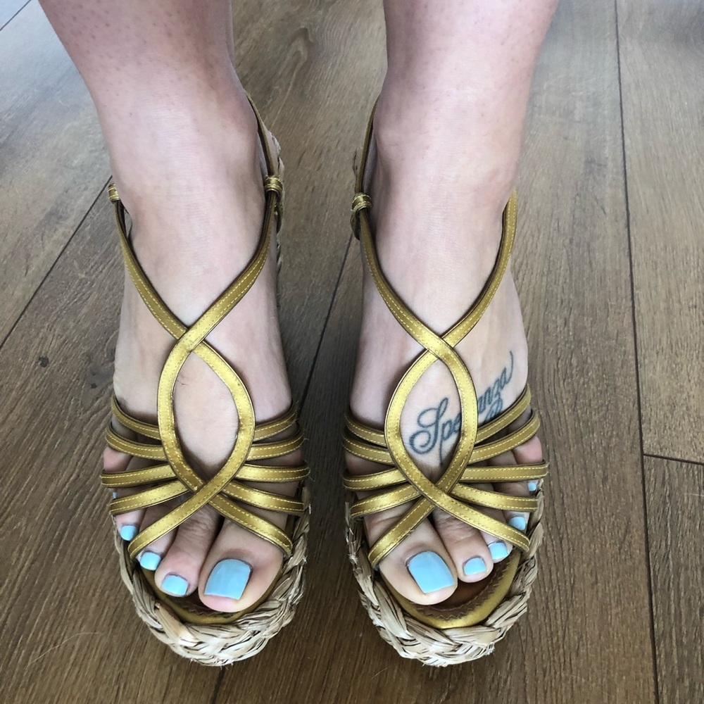 YSL Wedge Espadrilles size 40